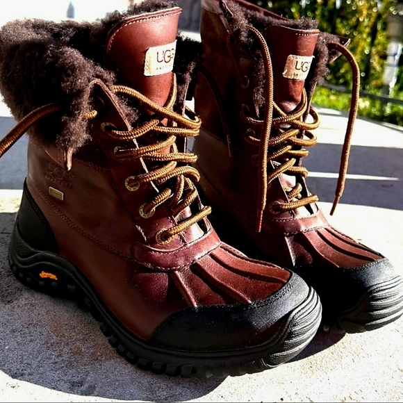 UGG Other - UGG Black and Brown Fluffy Footwear Waterproof